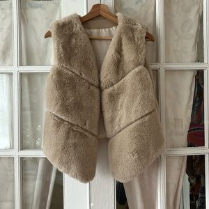 Faux fur vest